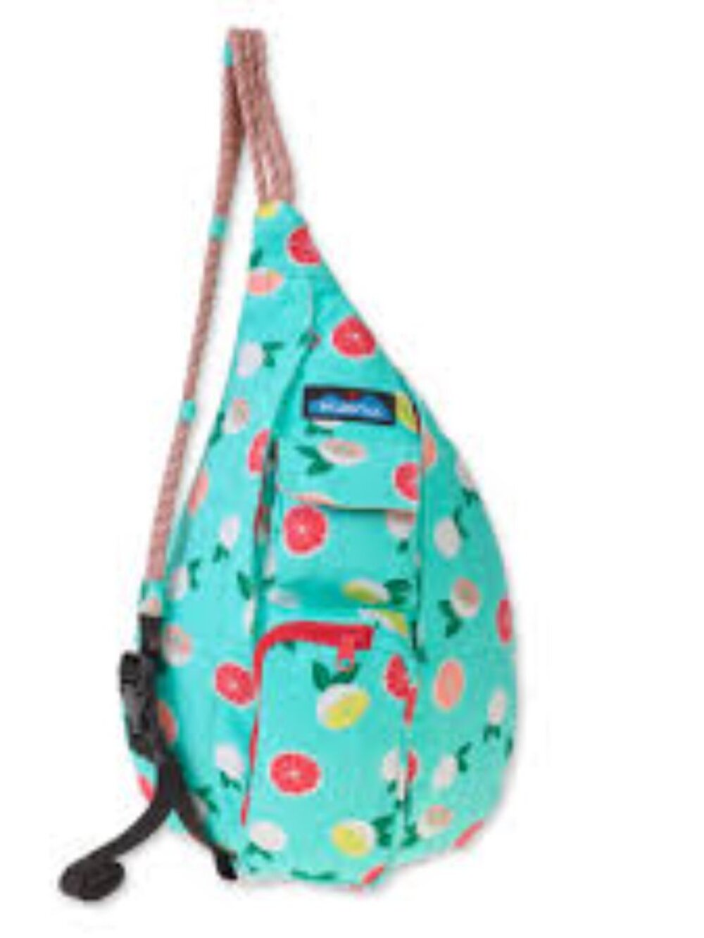 Kavu Rope Sling Canvas Bag Citrus Grove Fruit Pattern